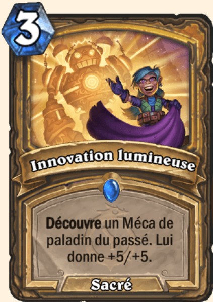 Innovation lumineuse carte Hearhstone