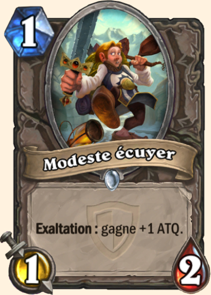 Modeste ecuyer carte Hearhstone