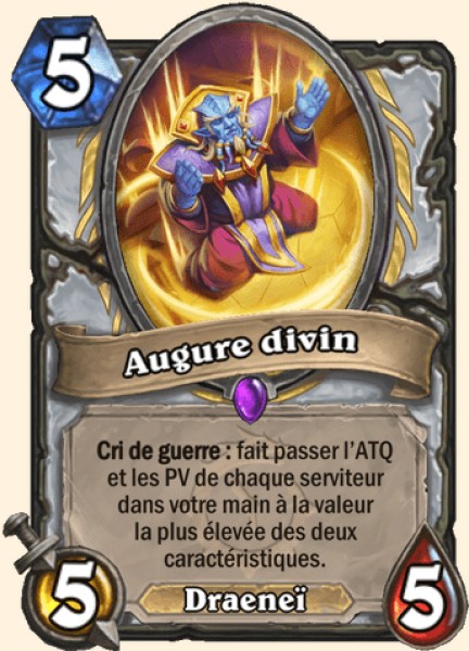 Augure divin carte Hearhstone