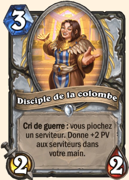 Disciple de la colombe carte Hearhstone