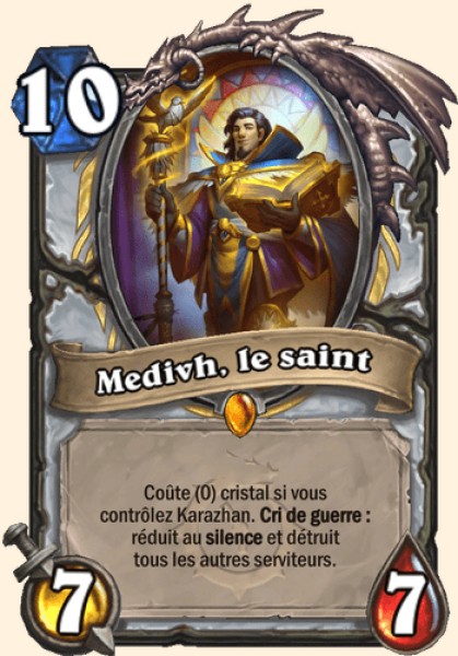Medivh, le saint carte Hearthstone