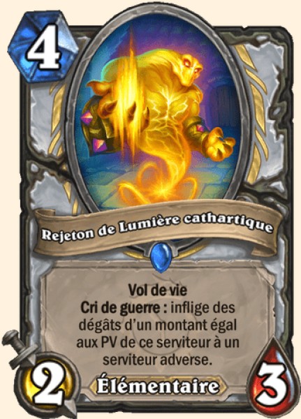 Rejeton de Lumière cathartique carte Hearthstone