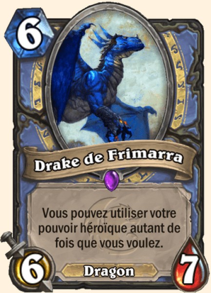 Drake de Frimarra carte Hearhstone