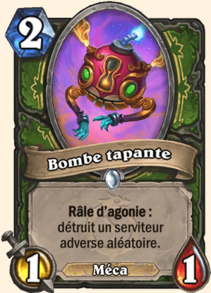 Bombe tapante carte Hearhstone