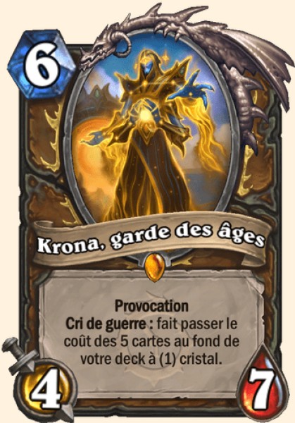 Krona, garde des âges carte Hearthstone