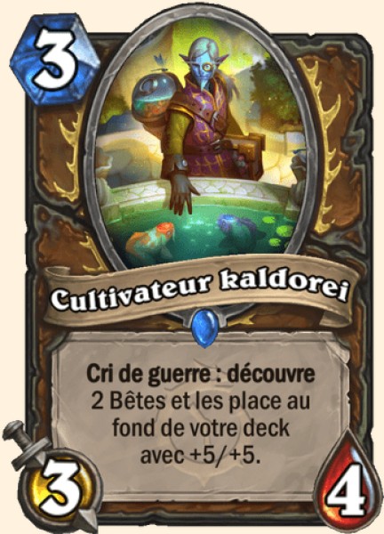 Cultivateur kaldorei carte Hearthstone