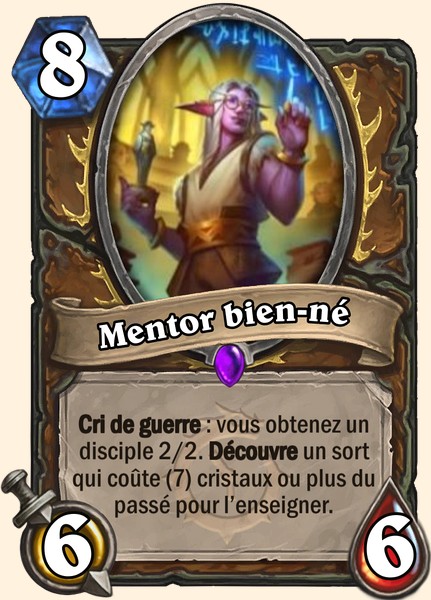Mentor bien-né carte Hearthstone