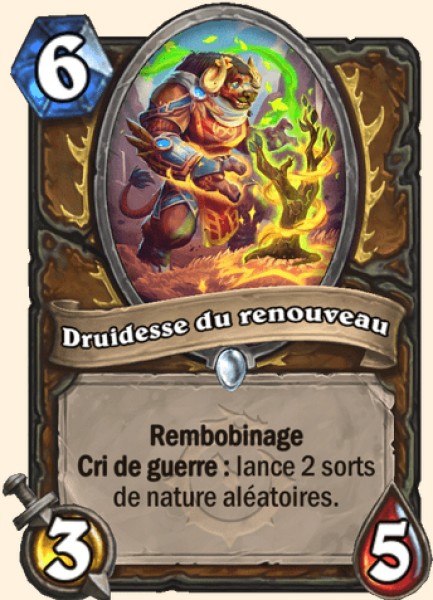 Druide de retablissement carte Hearhstone