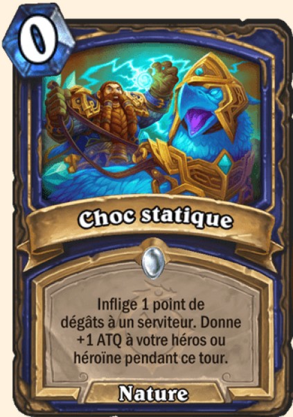 Choc statique carte Hearhstone