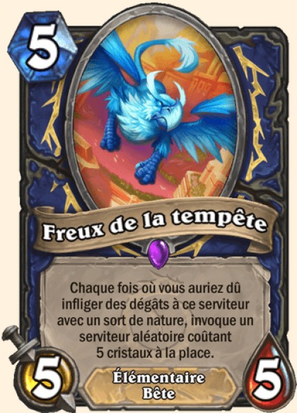 Freux de la tempete carte Hearhstone
