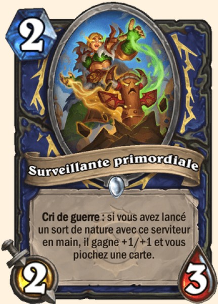 Surveillante primordiale carte Hearhstone
