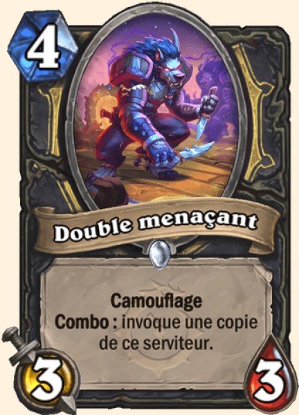 Double menacant carte Hearhstone