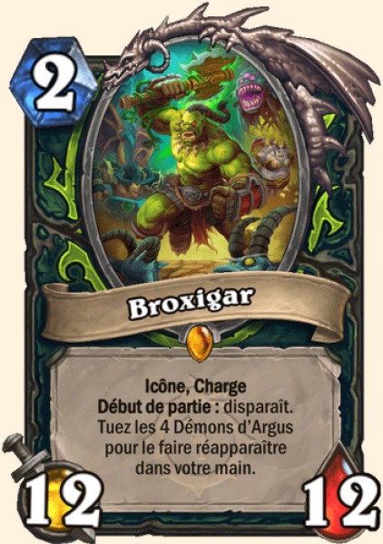 Broxigar carte Hearhstone