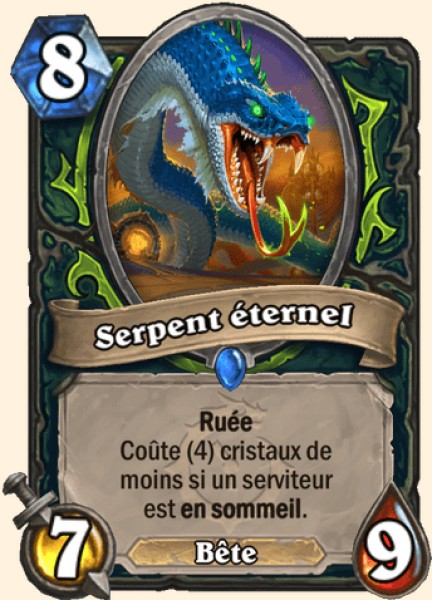 Serpent éternel carte Hearthstone
