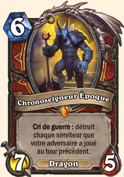 Chronoseigneur Époque carte Hearthstone