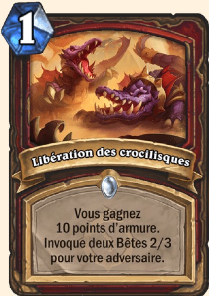 Libération des crocilisques carte Hearthstone