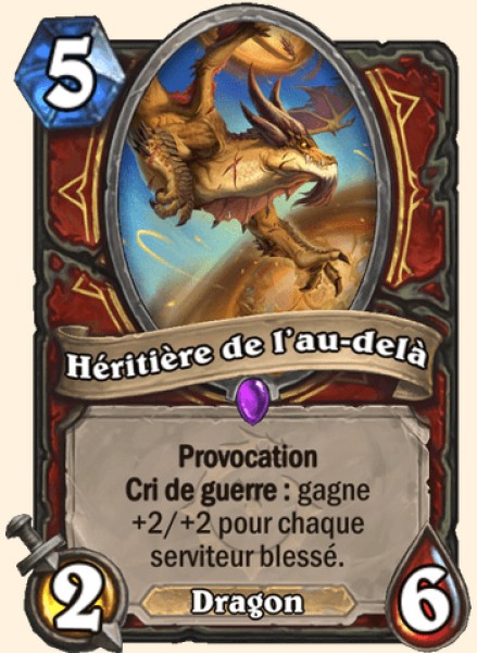 Heritiere de l'au-dela carte Hearhstone