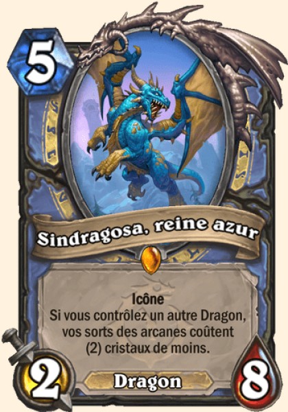Sindragosa, reine azur carte Hearhstone