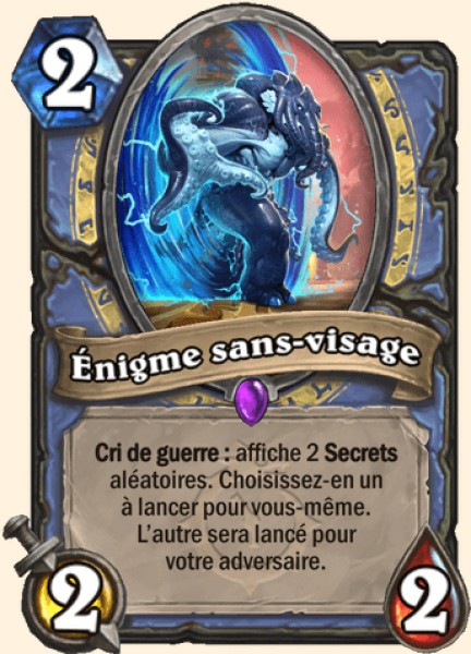 Énigme sans-visage carte Hearthstone