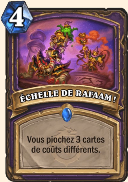 ECHELLE DE RAFAAM ! carte Hearhstone