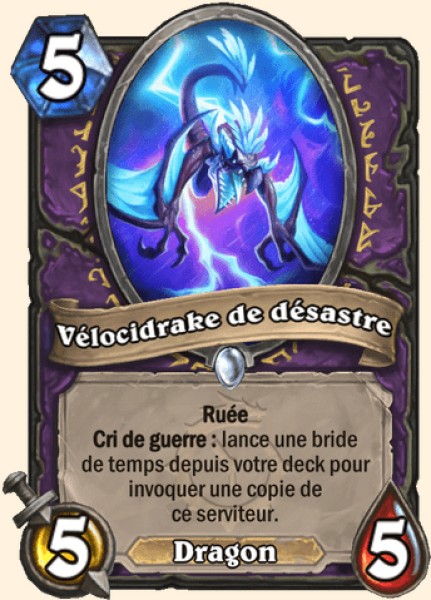 Velocidrake de desastre carte Hearhstone