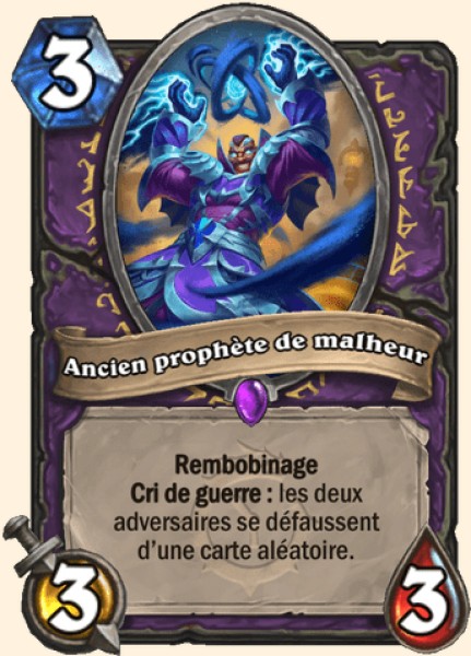 Ancien prophete de malheur carte Hearhstone