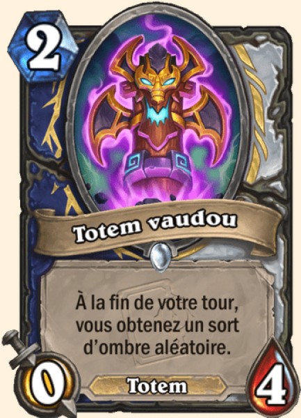 Totem Vaudou carte Hearhstone