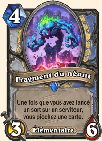 Fragment du néant carte Hearthstone