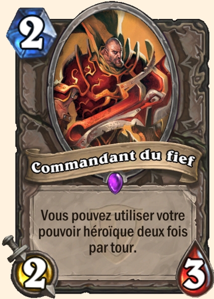 Garrison Commander carte Hearhstone