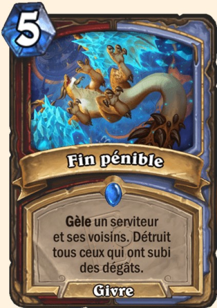 Fin pénible carte Hearthstone