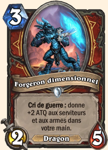 Forgeron d'armes dimensionnel carte Hearhstone