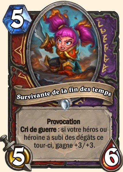 Survivante de la fin des temps carte Hearthstone