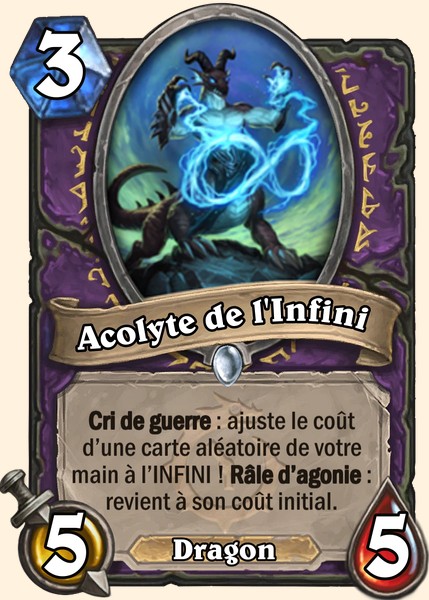 Acolyte de l'Infini carte Hearhstone