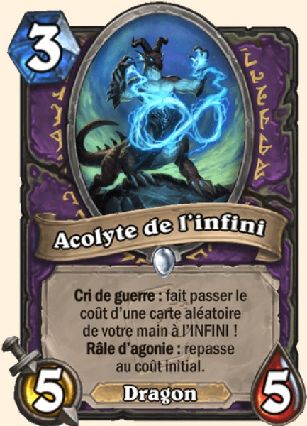 Acolyte de l'infini carte Hearthstone