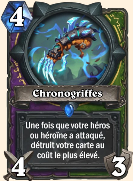 Chronogriffes carte Hearhstone