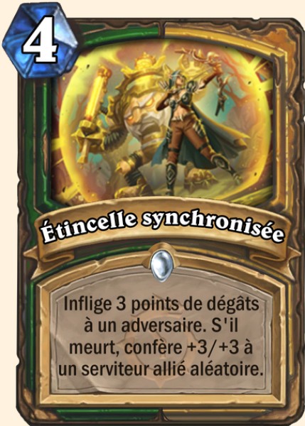 Etincelle synchronisee carte Hearhstone