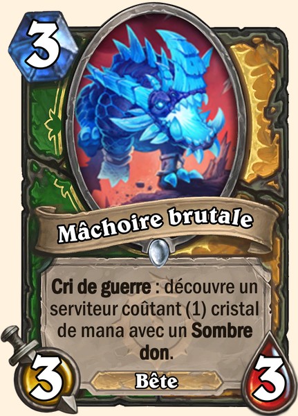 Machoire brutale carte Hearhstone