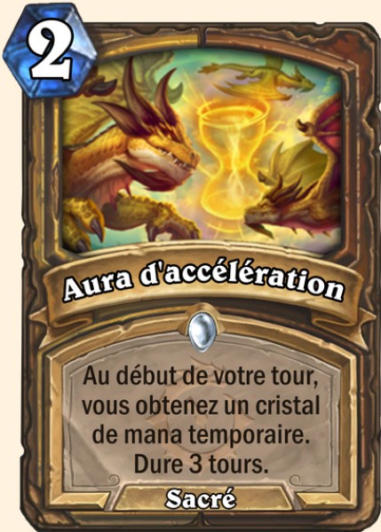 Aura d'acceleration carte Hearhstone