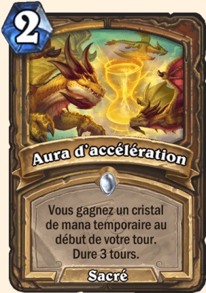 Aura d'acceleration carte Hearhstone