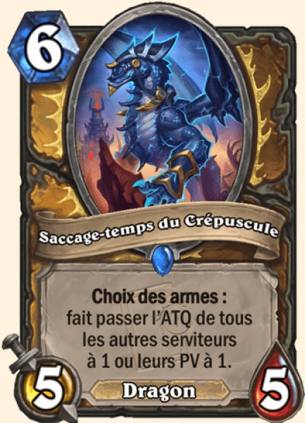 Saccage-temps du Crépuscule carte Hearthstone