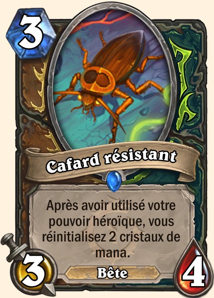 Cafard résistant carte Hearthstone