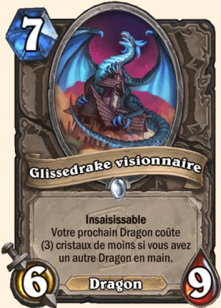 Glissedrake visionnaire carte Hearhstone