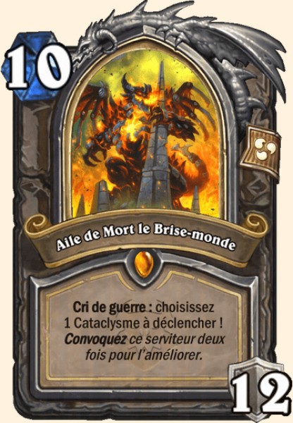 Aile de Mort le Brise-monde carte Hearthstone