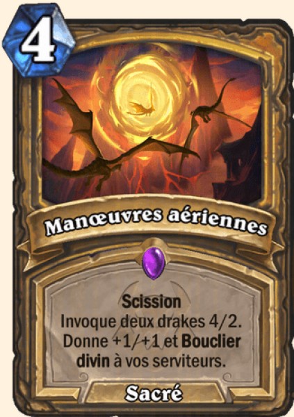 Manoeuvres aeriennes carte Hearhstone