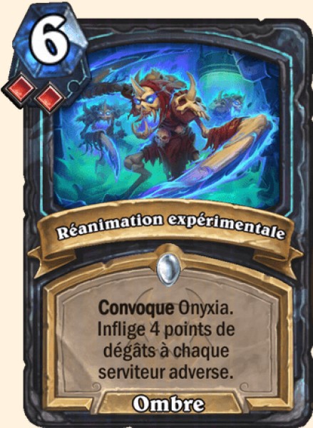 Reanimation experimentale carte Hearhstone