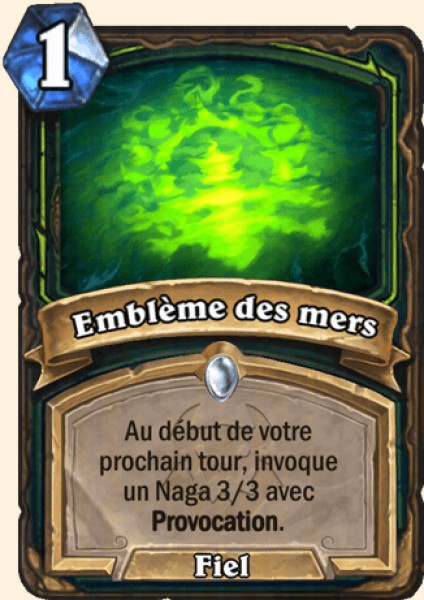 Emblème des mers carte Hearthstone