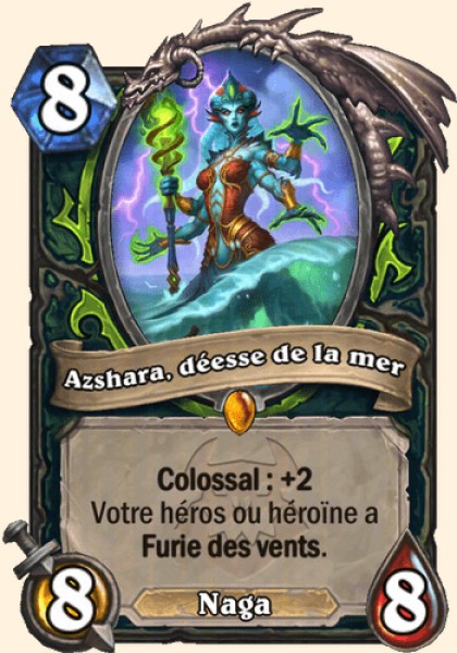 Azshara, deesse de la mer carte Hearhstone