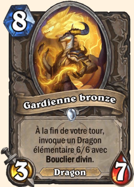 Gardienne bronze carte Hearhstone