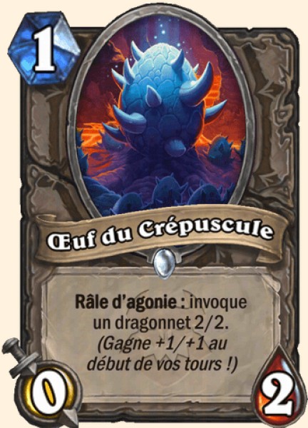 OEuf du Crepuscule carte Hearhstone
