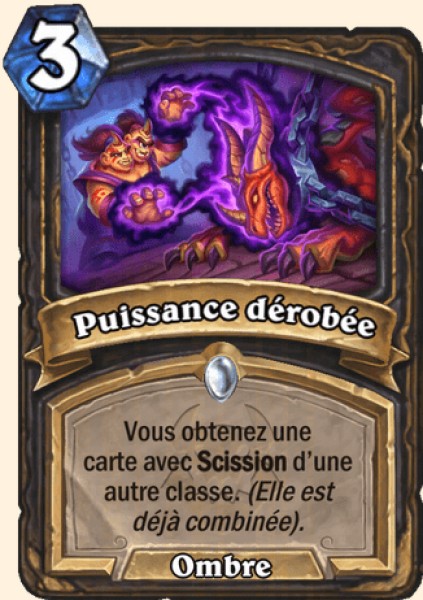 Puissance derobee carte Hearhstone